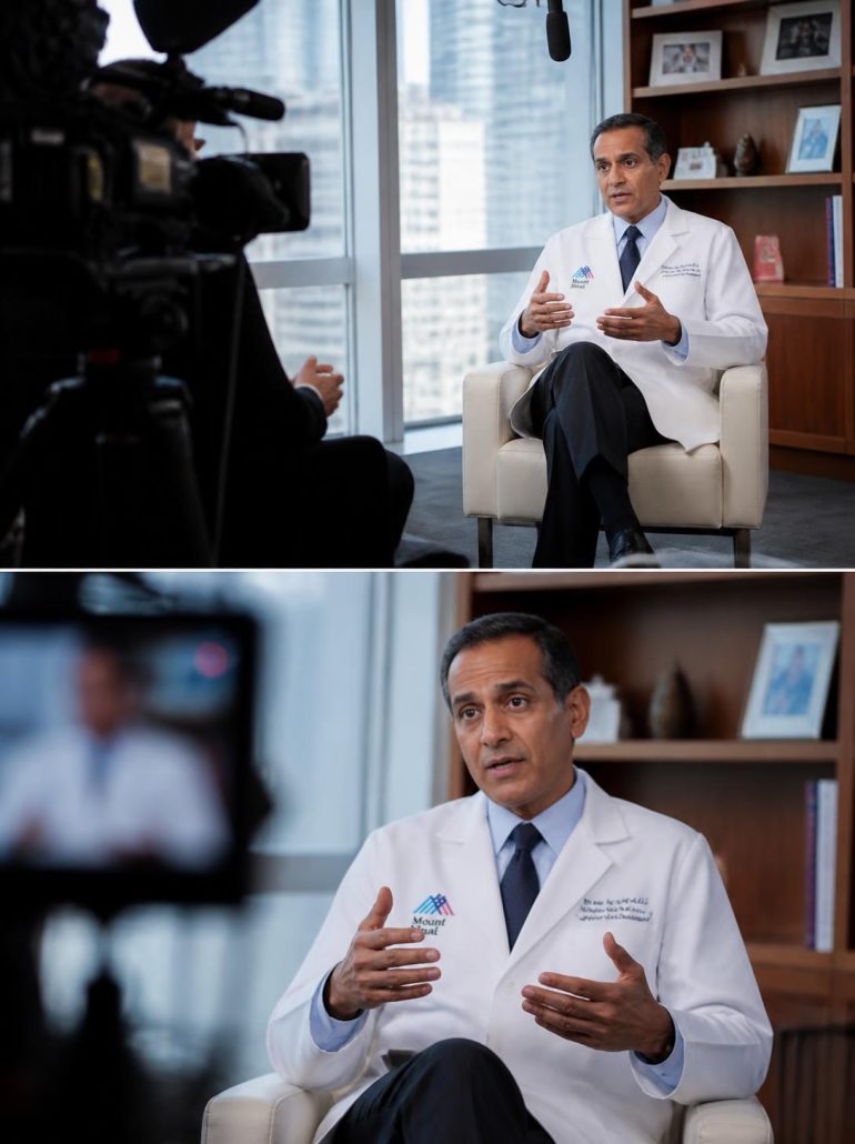 A video interview with a doctor