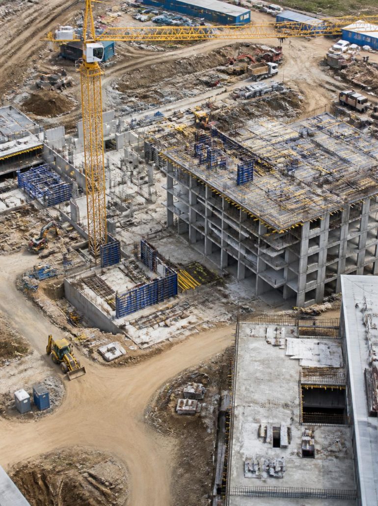 aerial construction site coverage